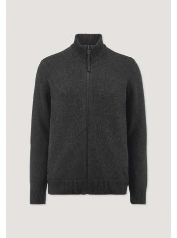 Hessnatur Strick Jacke in anthrazit