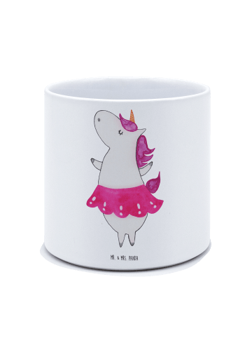 Mr. & Mrs. Panda Pflanzkübel Einhorn Ballerina ohne Spruch in Weiß