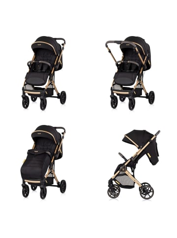 Chipolino Kinderwagen Omnia RU-Räder in schwarz