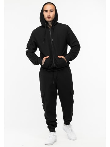 Lonsdale Trainingsanzug "Rosslea" in Schwarz