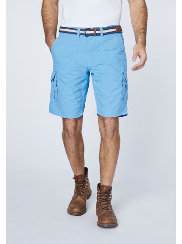 Oklahoma Jeans Bermuda Shorts mit seitlichen Cargotaschen in Blau