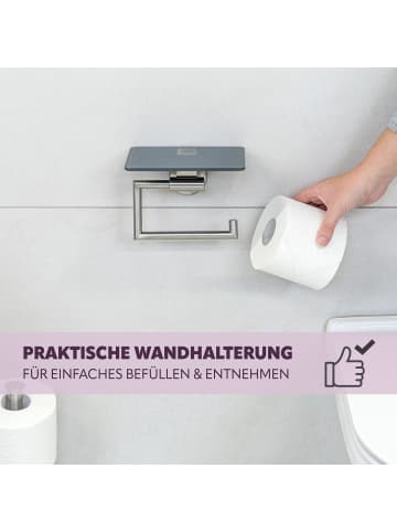 bremermann Toilettenpapierhalter PIAZZA ca. 17 x 13,5 x 13,5 cm (B/H/T)