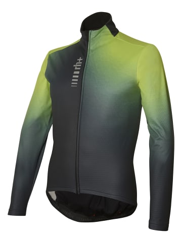 rh+ Radjacke Stylus Printed Thermo Jkt in graphite-acid lime shadow
