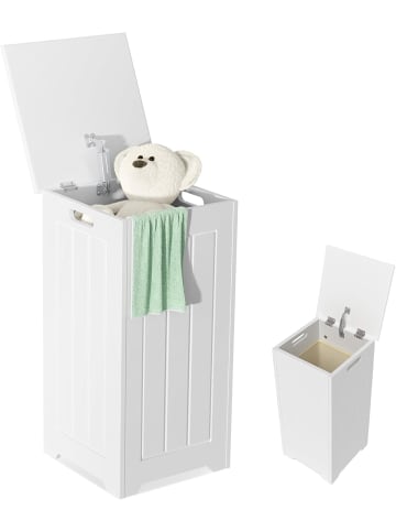 COSTWAY Wäscheschrank freistehend in Weiß