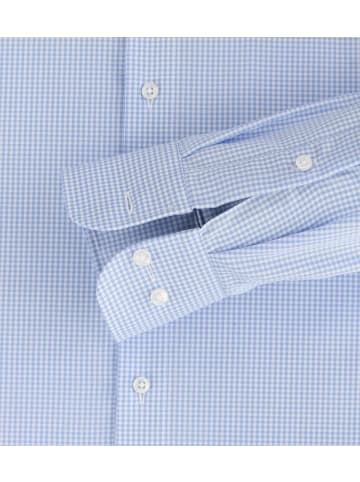 CASAMODA Langarm Business Hemd für Herren in blau