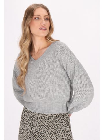 DreiMaster Vintage Damen Pullover in Grau Melange
