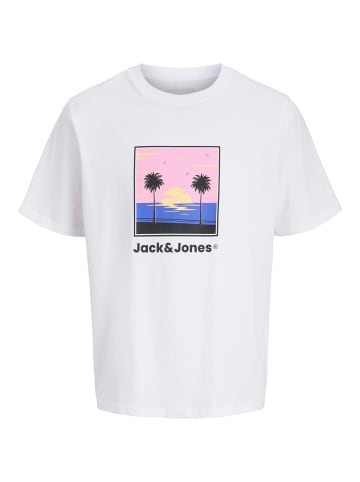 JACK & JONES Junior T-Shirt Rundhals Relaxed Fit Basic JJPERRY in bright white
