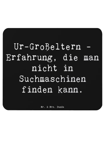 Mr. & Mrs. Panda Mauspad Ur-Großeltern Weisheit mit Spruch in Schwarz