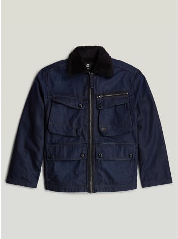 G-Star Raw Utility Sherpa Jacke worn in deep frisian night