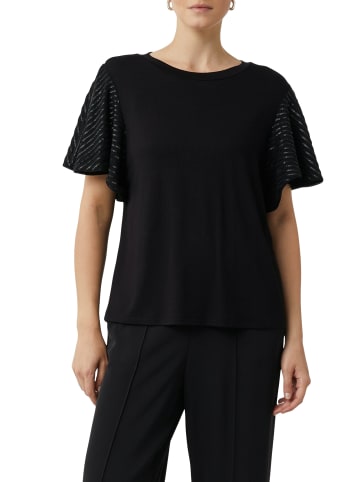 comma T-Shirt in schwarz