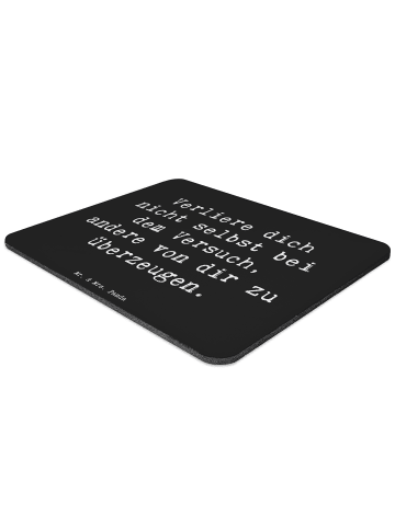 Mr. & Mrs. Panda Maus Pad Spruch Selbstzweifel vermeiden mit Spruch in Schwarz