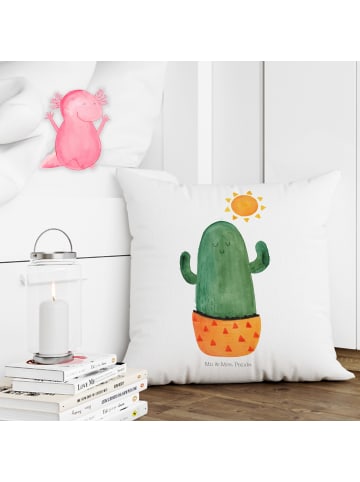 Mr. & Mrs. Panda zier kissen Kaktus Sonne ohne Spruch in Weiß