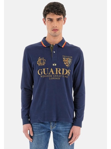 La Martina Poloshirt langarm für Damen in blau