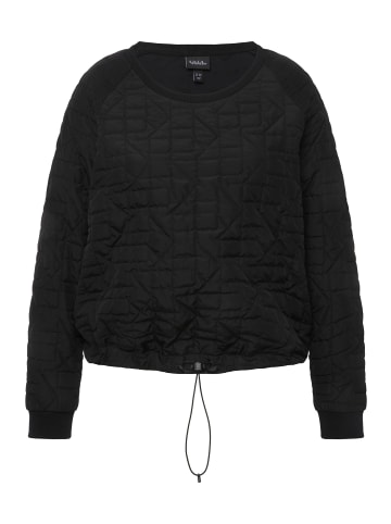 Ulla Popken Sweatshirt in schwarz