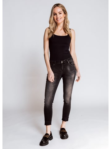 ZHRILL Damen Skinny Jeans NOVA in Schwarz
