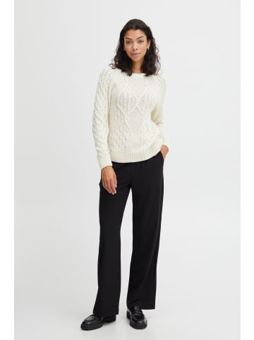 b.young Strickpullover BYOLGI JUMPER - 20812260  Strickpullover mit Strukturmuster in Weiß