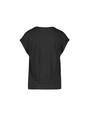 TAIFUN Rundhals T-Shirt in schwarz