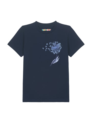 wat? Apparel T-Shirt Dandelion in Dunkelblau