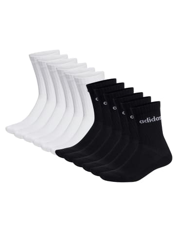 adidas Socken 12er Pack in 2xSchwarz/2xWeiß