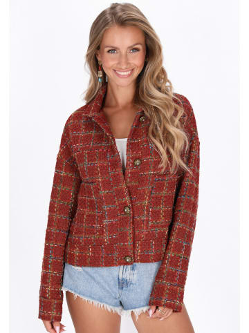 IZIA Women Jacket in orange multicolor
