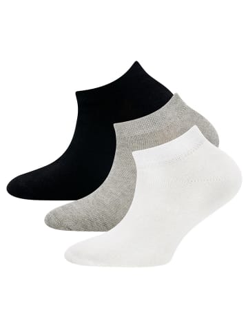 ewers 3er-Set Sneaker Socken Uni in weiß