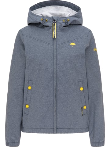 Schmuddelwedda Regenjacke in Rauchmarine Melange