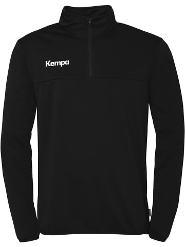 Kempa Trainingsjacke "1/4 Zip Top" in Schwarz