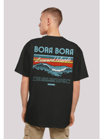 F4NT4STIC Heavy Oversize T-Shirt Bora Bora Leewards Island in schwarz