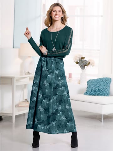 Sieh an! Rundhalspullover in petrol