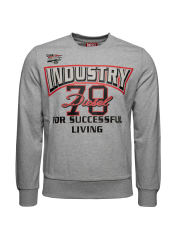 Diesel Sweatshirt S-GINN-K36 in hellgrau