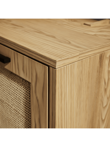 KADIMA DESIGN Waschbeckenunterschrank Eiche-Optik 60x60x40 cm mit Tür und