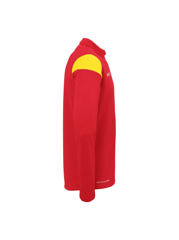 uhlsport  1/4 ZIP TOP Squad 27 in rot/limonengelb