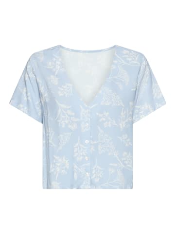 LASCANA Pyjamaoberteil in graublau