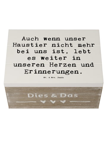 Mr. & Mrs. Panda Kiste Spruch Trauerbewältigung nach dem Verlust... in Weiß