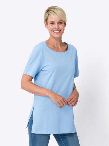 Sieh an! Longshirt in himmelblau