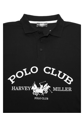 HARVEY MILLER POLO CLUB Poloshirt in schwarz