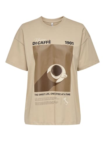 ONLY T-Shirt 'VIVVI LIFE' Beige