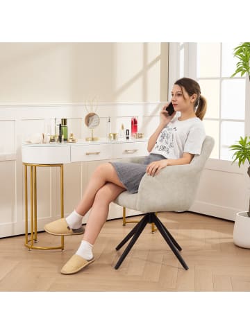 HOMCOM Loungesessel-63L x 56B x 86H cm-Beige