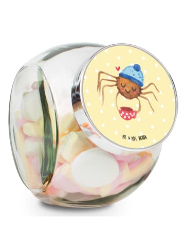 Mr. & Mrs. Panda Vorratsdose Spinne Agathe Kaffee ohne Spruch in Gelb Pastell