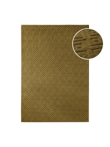 Wecon Home Wollteppich Castello TWO in oliv grün