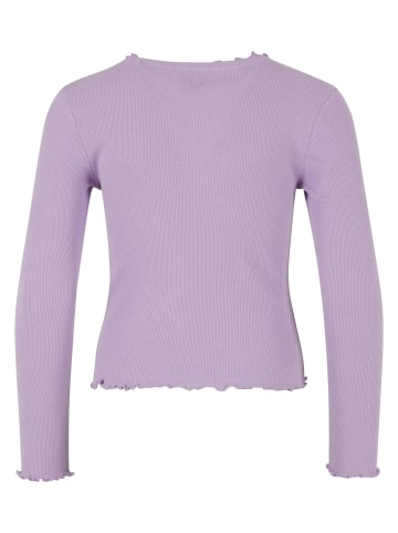 Urban Classics Urban Classics Damen Girls Short Rib Longsleeve in lilac