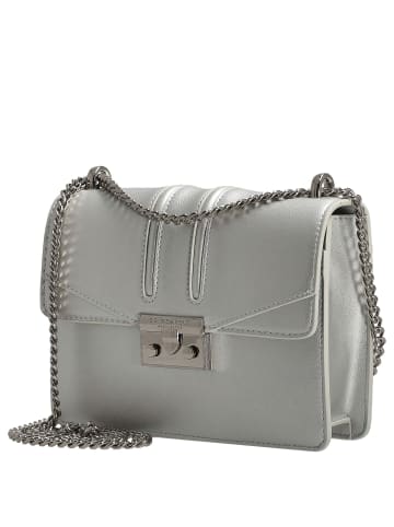 Seidenfelt Roros - Schultertasche 21 cm (soft cream) in silver