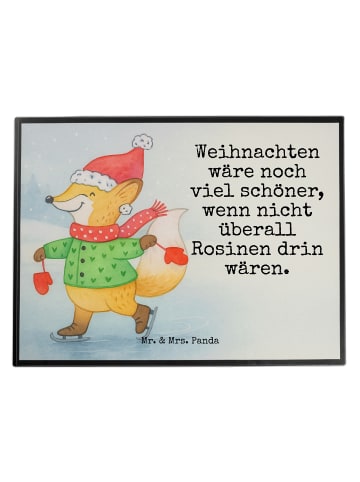 Mr. & Mrs. Panda schreibtischunterlage Fuchs  Schlittschuhe Desi... in Weiß