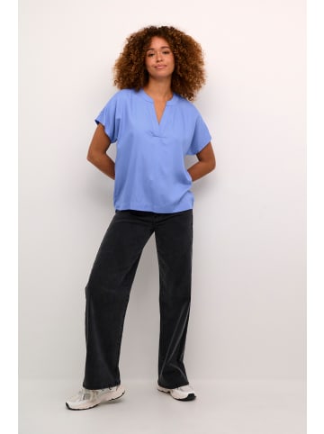 Kaffe Kurzarm-Bluse KAano Regular fit in Ultramarine