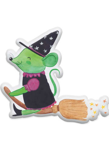 Mr. & Mrs. Panda kissen tier Hexe Fliegt ohne Spruch in Weiß