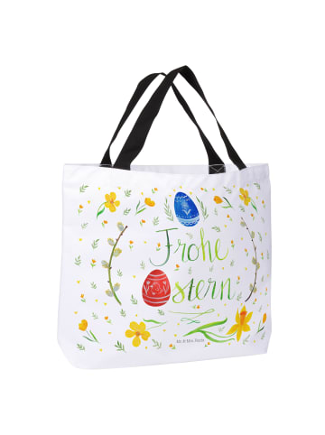 Mr. & Mrs. Panda Strandtasche Ostern Frohe Ostern ohne Spruch in Weiß