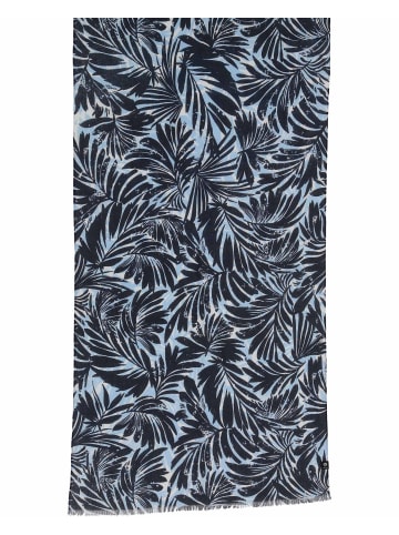Fraas Schal in marine hellblau - 0001