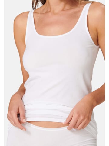 Schiesser Unterhemd / Top 95/5 Cotton in Weiß