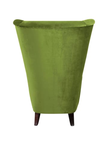 others HOCHLEHNSESSEL Kailey Bezug Samtvelours Buche nussbaum dunkel / oliv