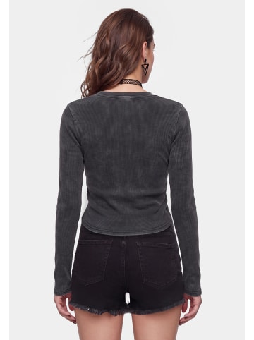 myMo ROCKS Women Longsleeve in Grey Stone Wash